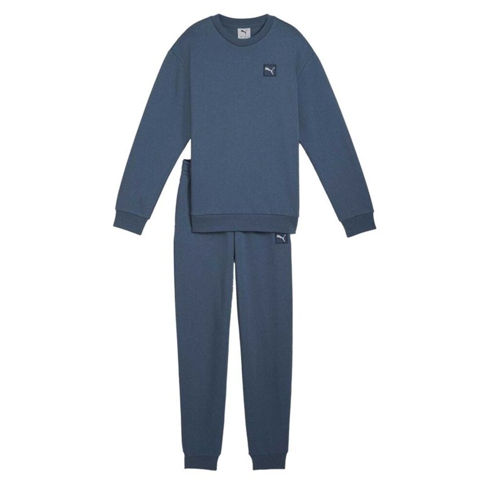 Puma Childrens/Kids Elevated Crew Neck Tracksuit / Dark Indigo